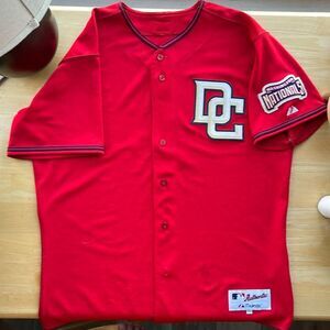 Authentic MLB Majestic WASHINGTON NATIONALS COOL BASE Jersey Size 48